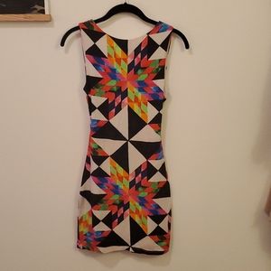 Mara hoffman fractals cut out back mini dress